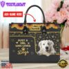 Great Pyrenees Dog Just A Girl Who Loves Dogs Leather Handbag
