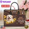 Great Pyrenees Dog Kisses Fix Everything Leather Handbag