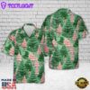 Green and Pink Trees Seamless Christmas Hawaiian Shirt