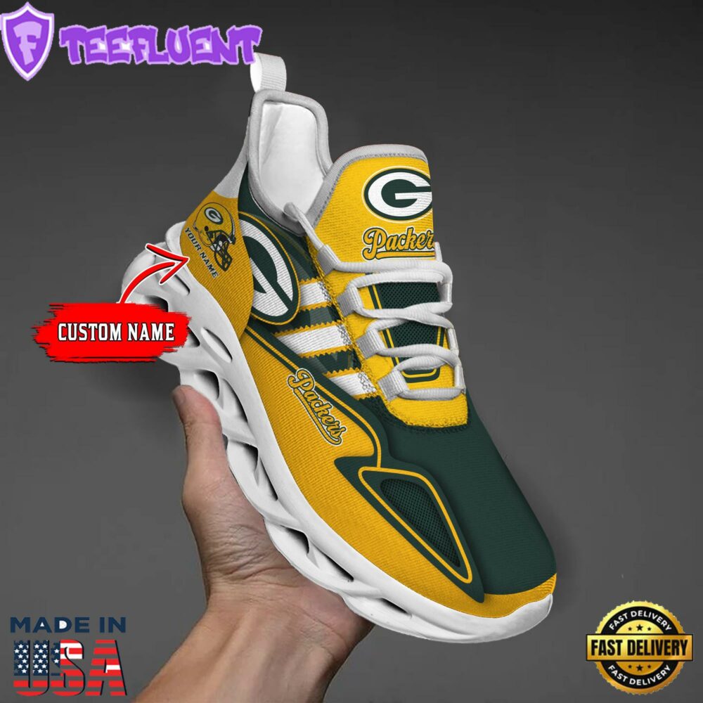 Green Bay Packers Clunky Max Soul Shoes NFL Personalized 1