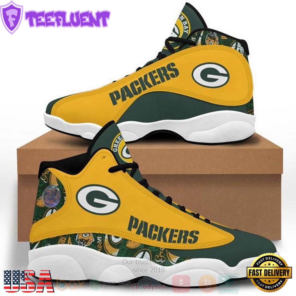 Green Bay Packers Football NFL Air Jordan 13 Shoes 2 - Gift For Fans