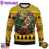 Green Bay Packers Groot Hug Christmas Ugly Sweater Sport For Fan