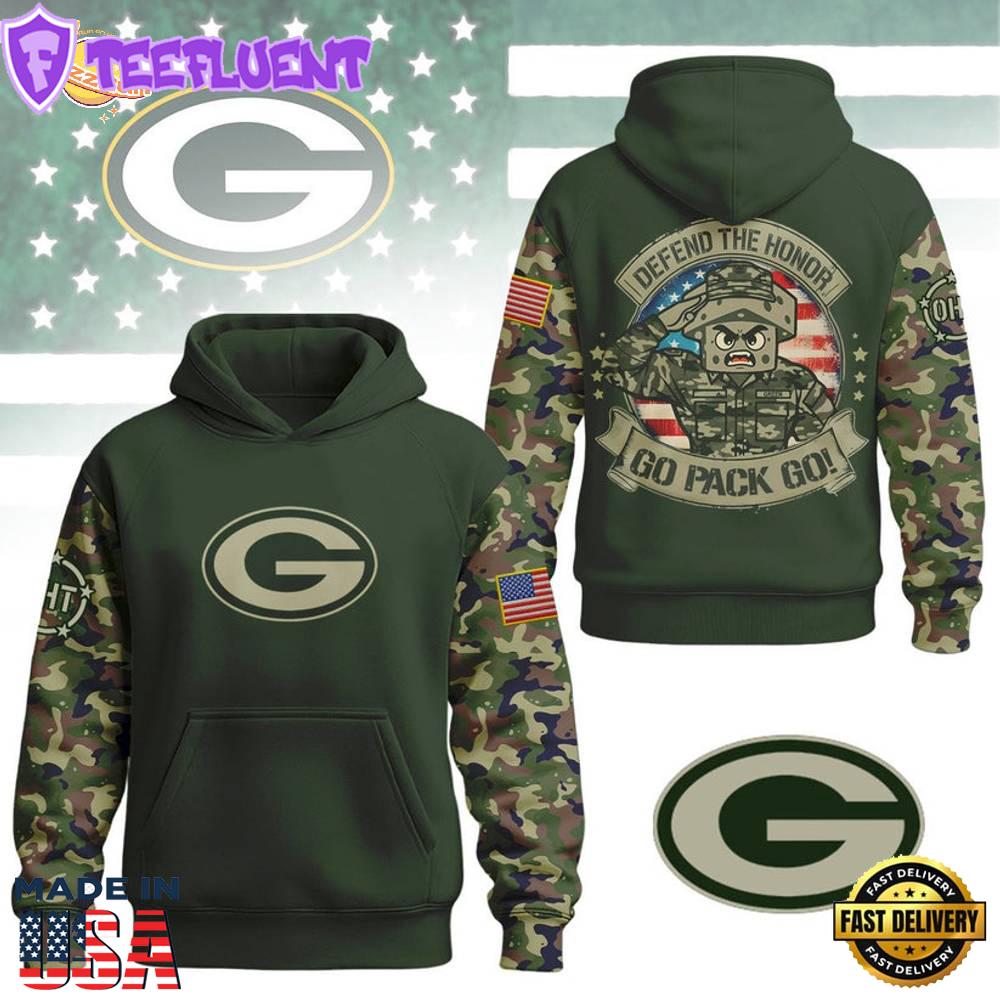 Green Bay Packers Military Camo Hoodie