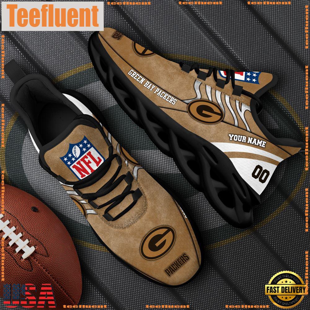 Green Bay Packers NFL Clunky Shoes For Fans Custom Name And Number