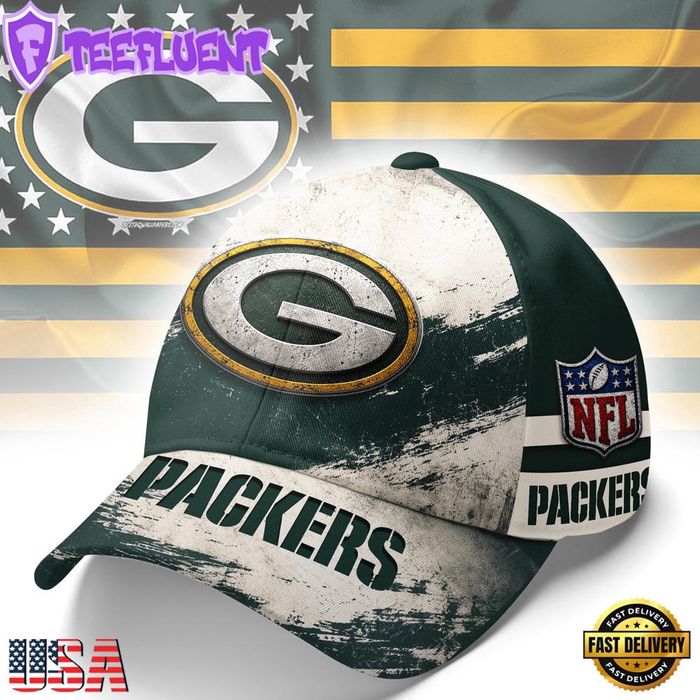 Green Bay Packers NFL Grunge Style Team Baseball Cap