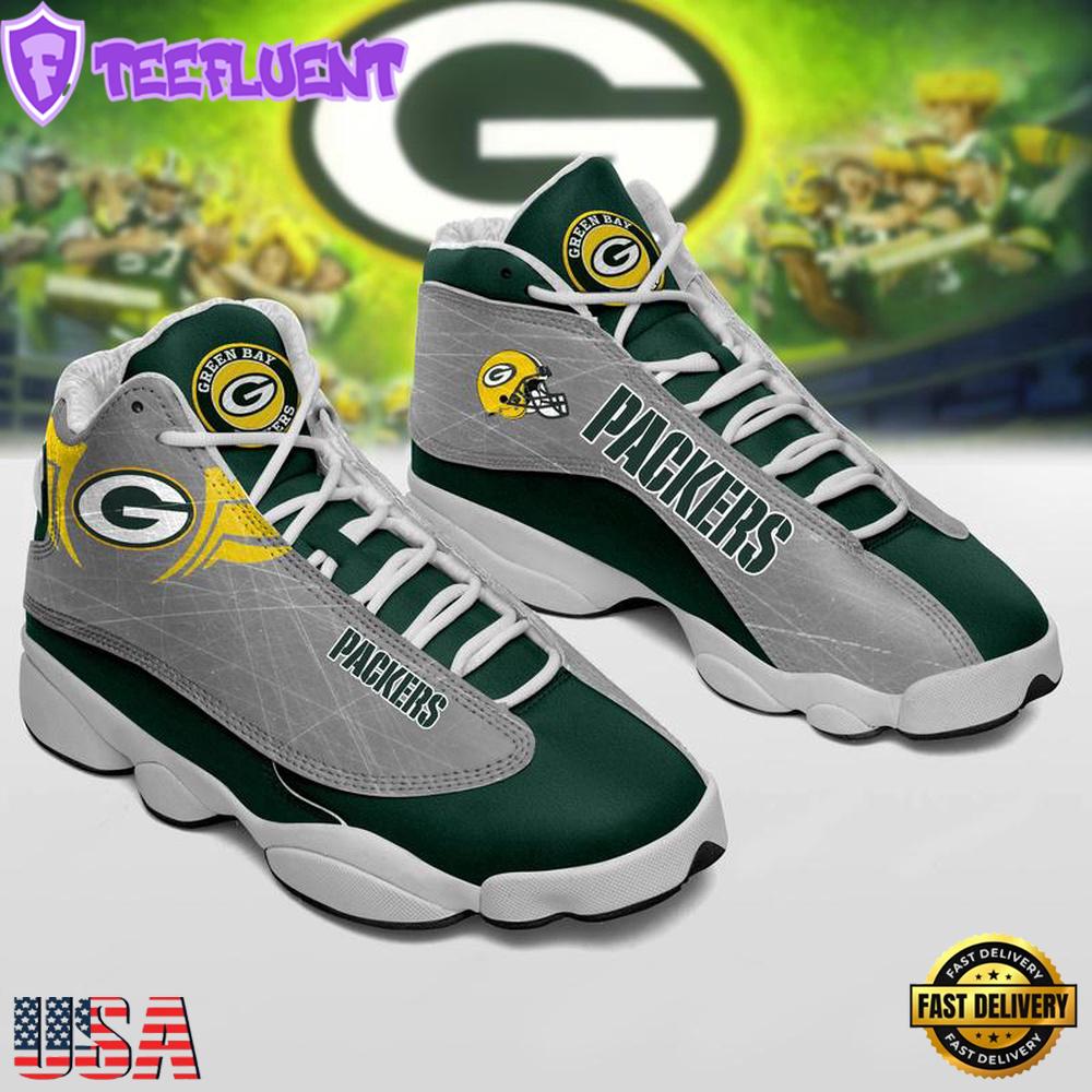 Green Bay Packers NFL Ver 1 Air Jordan 13 Sneaker - Gift For Fans