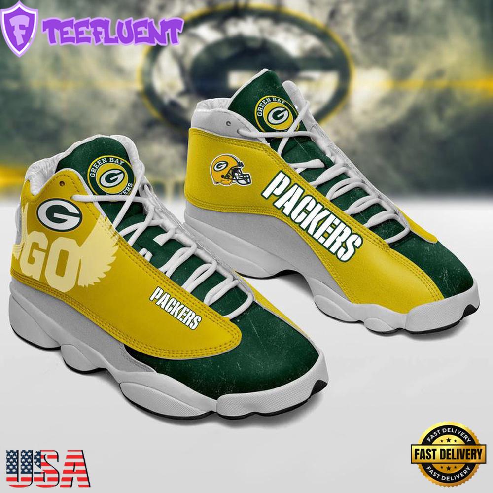Green Bay Packers NFL Ver 3 Air Jordan 13 Sneaker - Gift For Fans