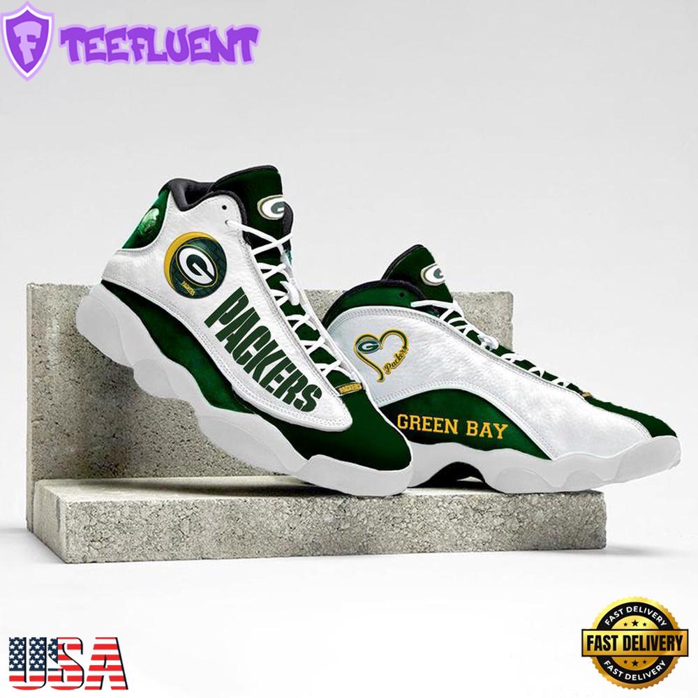 Green Bay Packers NFL Ver 4 Air Jordan 13 Sneaker - Gift For Fans