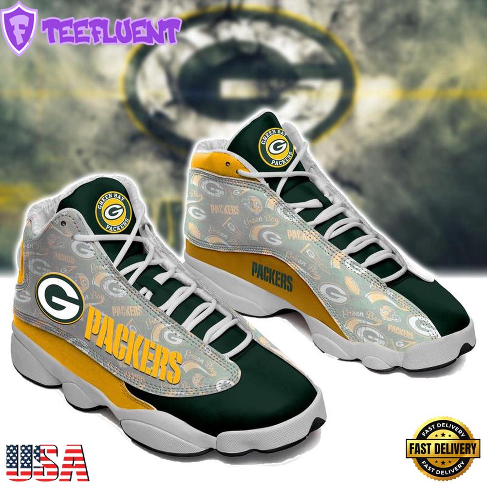 Green Bay Packers NFL Ver 5 Air Jordan 13 Sneaker - Gift For Fans