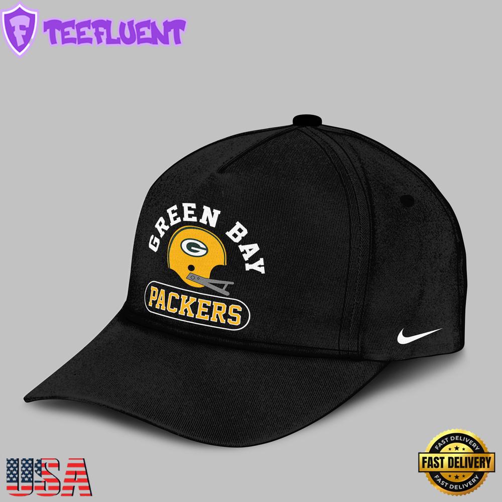 Green Bay Pakers Logo Team 2024 Black Baseball Cap
