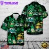 Green Old Fire Trucks Patrick's Day Hawaiian Shirt