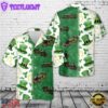 Green Vintage Locomotive St Patrick's Day Hawaiian Shirt