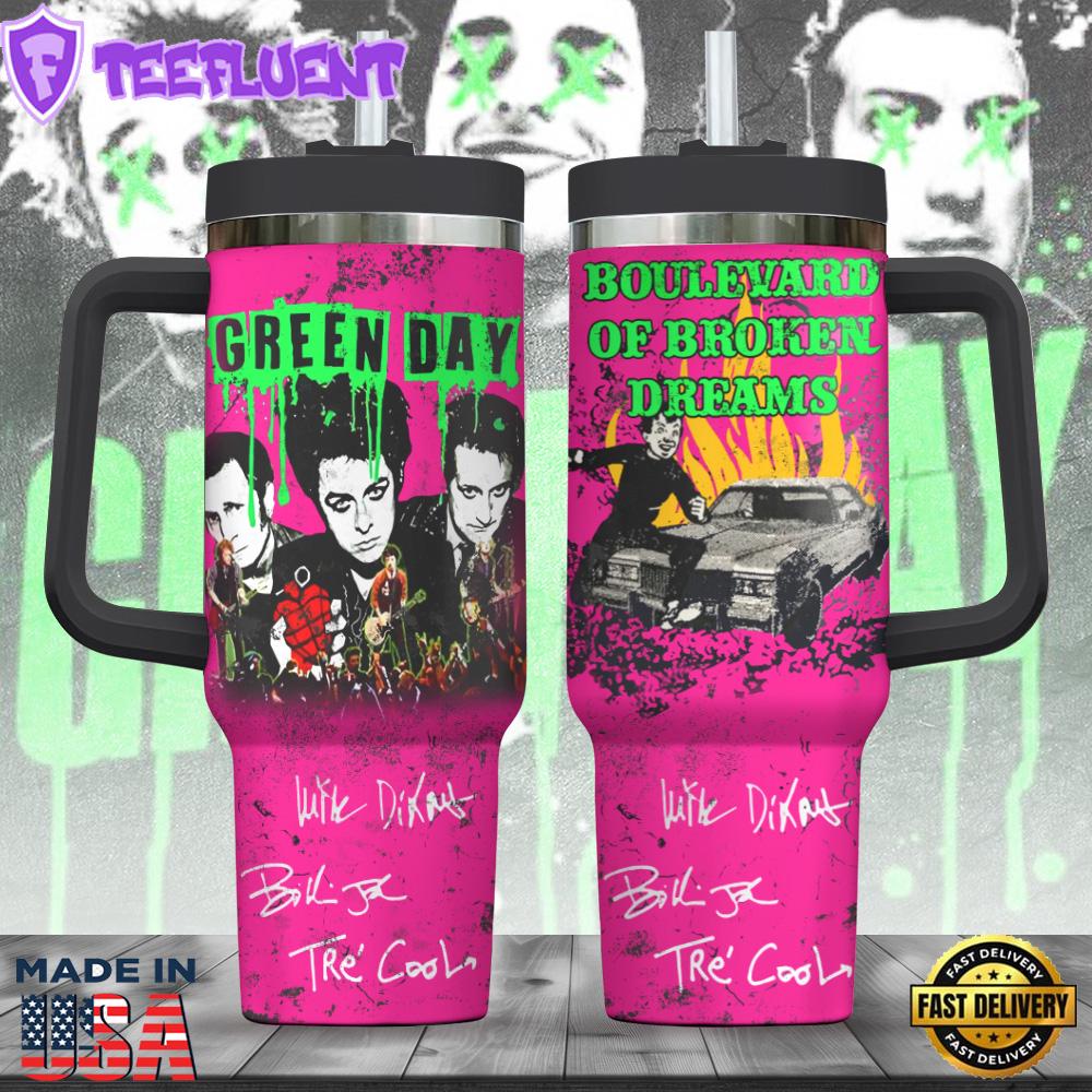 GreenDay 40oz Stanley Tumbler Summer For Fans