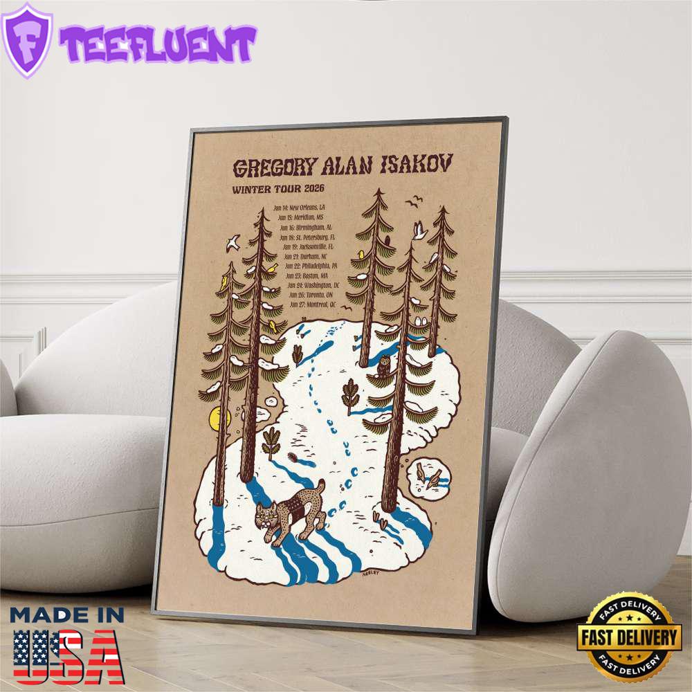 Gregory Alan Isakov Winter Tour 2026 Poster