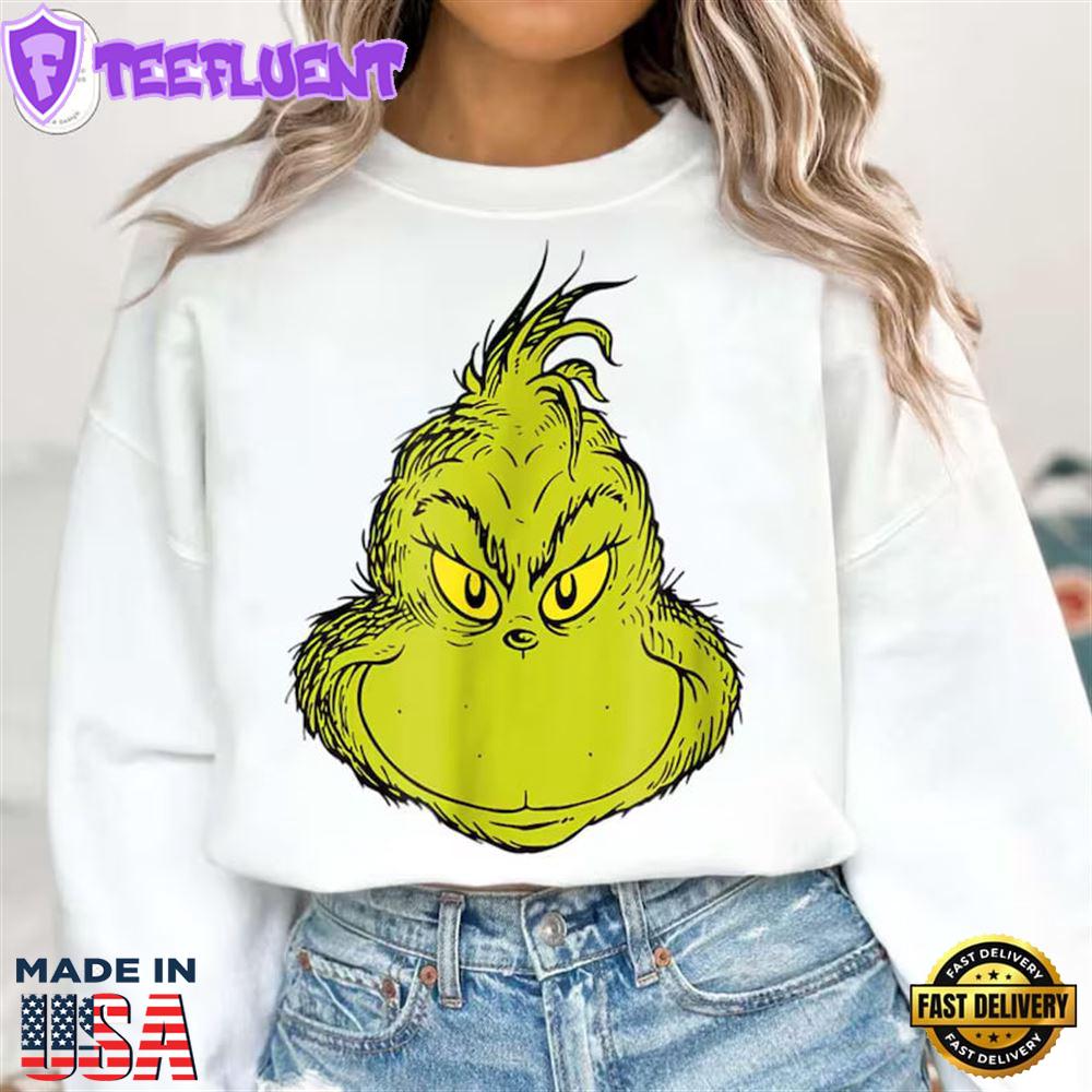 Grinch Head Shirt, Merry Christmas Shirt, Funny Grinch Shirt