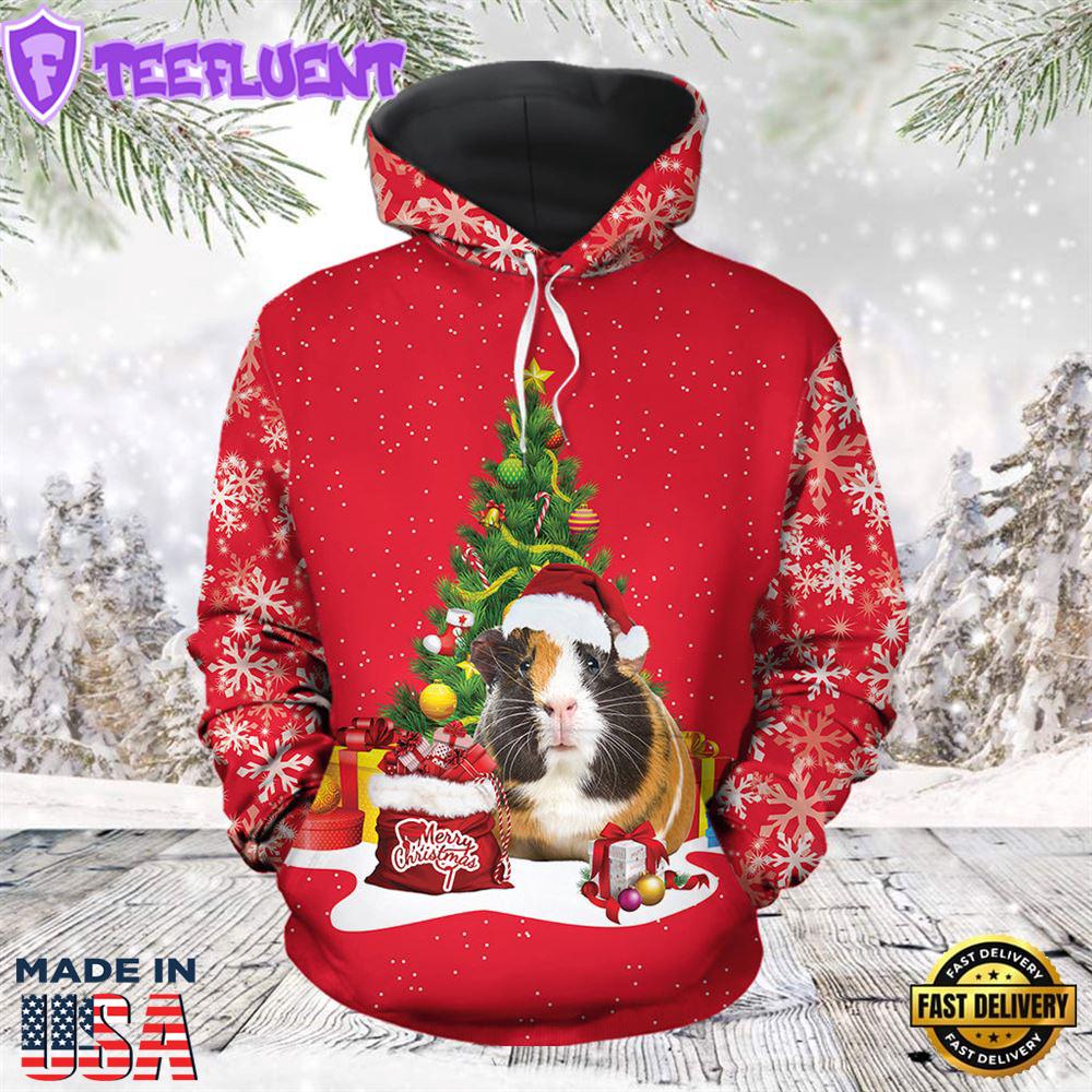 Guinea Pig Christmas Treechristmas Hoodie All Over Print