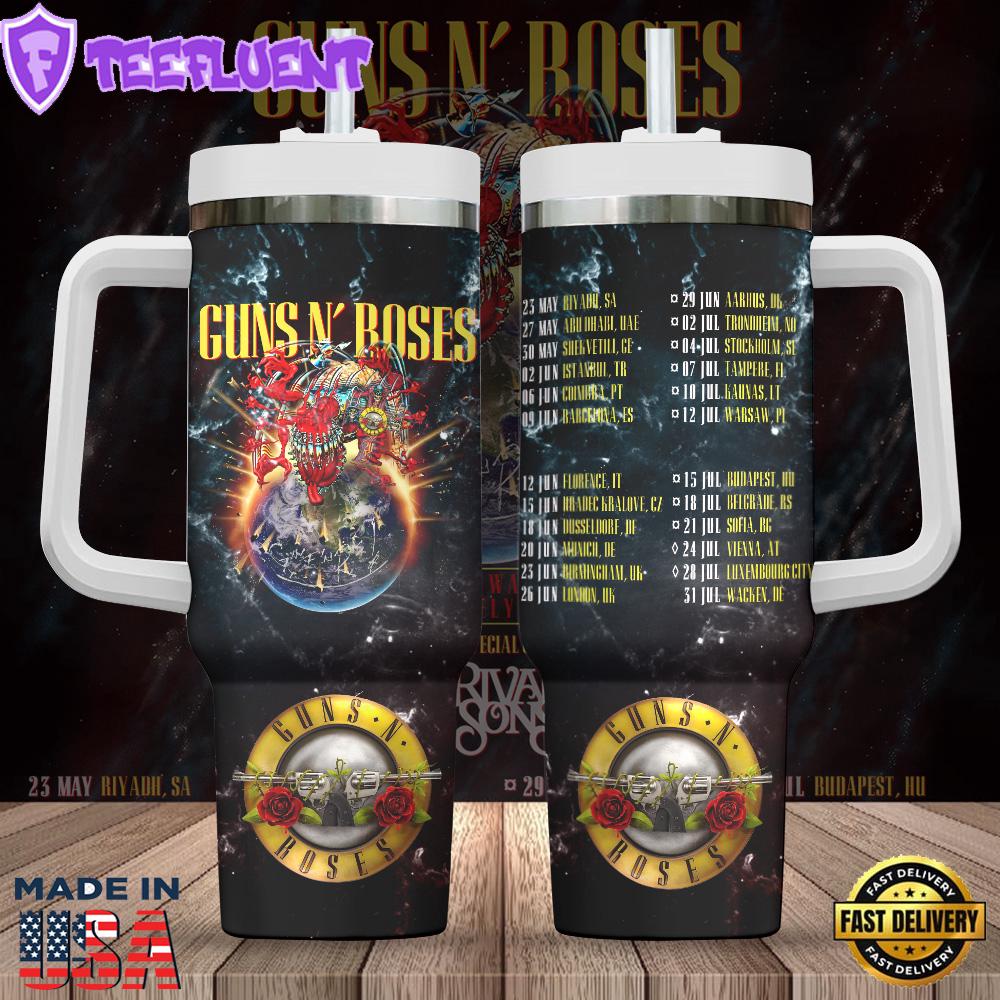 Guns N' Roses 40oz Stanley Tumbler Summer For Fans