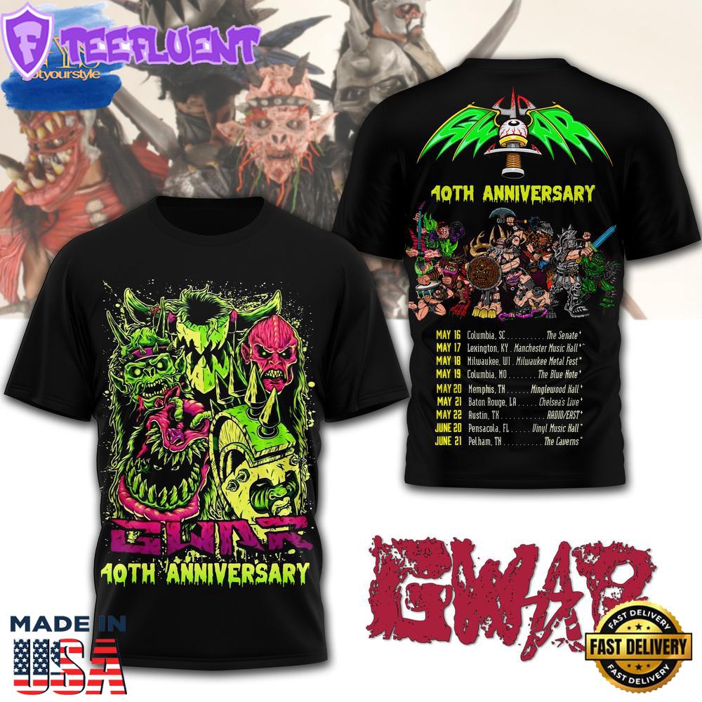 GWAR 40th Anniversary Limited Edition T-Shirt