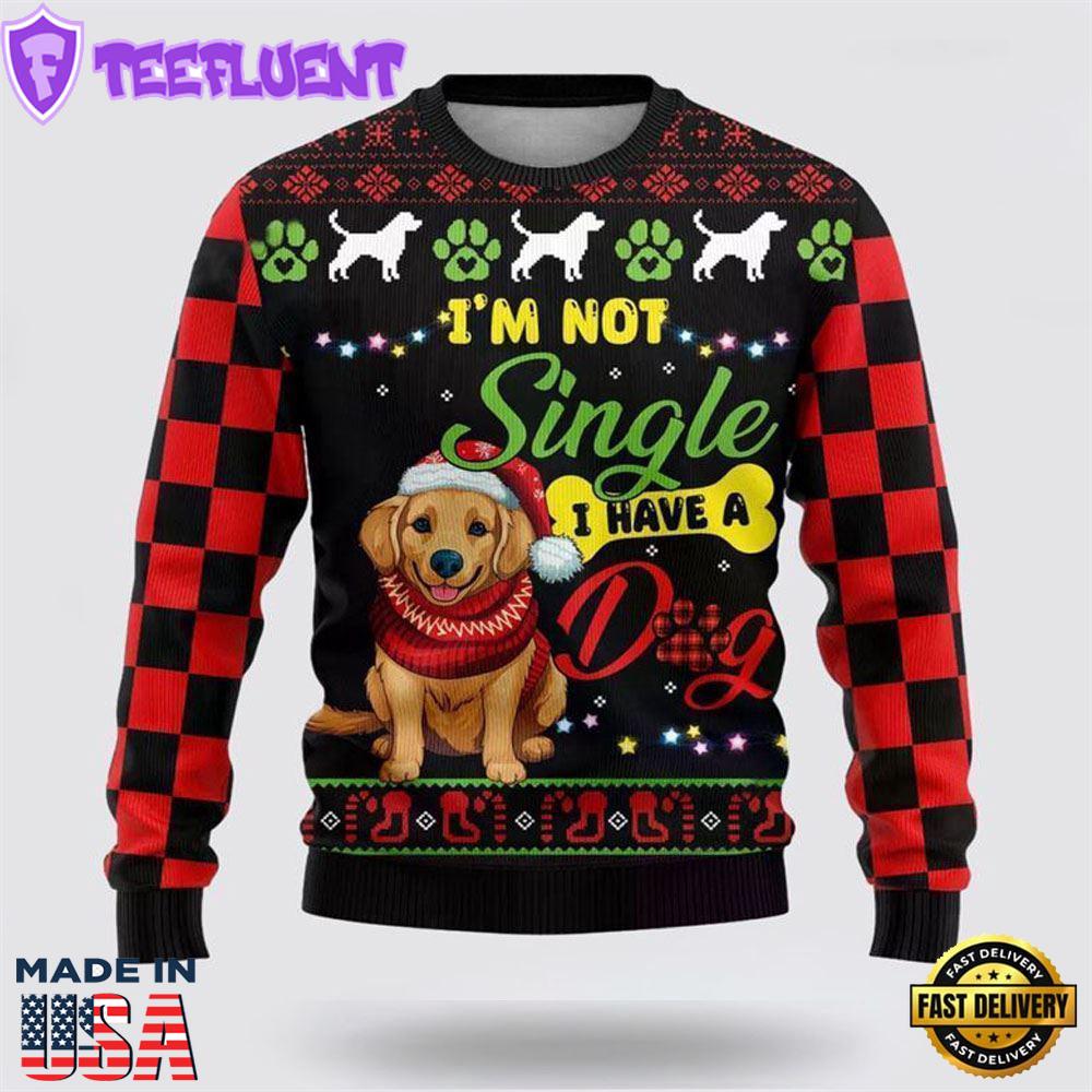 Happy Golden Dog Ugly Christmas Sweater For Men And Women