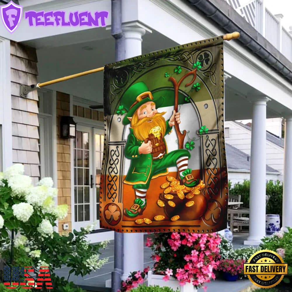 Happy Saint Patrick's Day Irish House And Garden Flag Decor