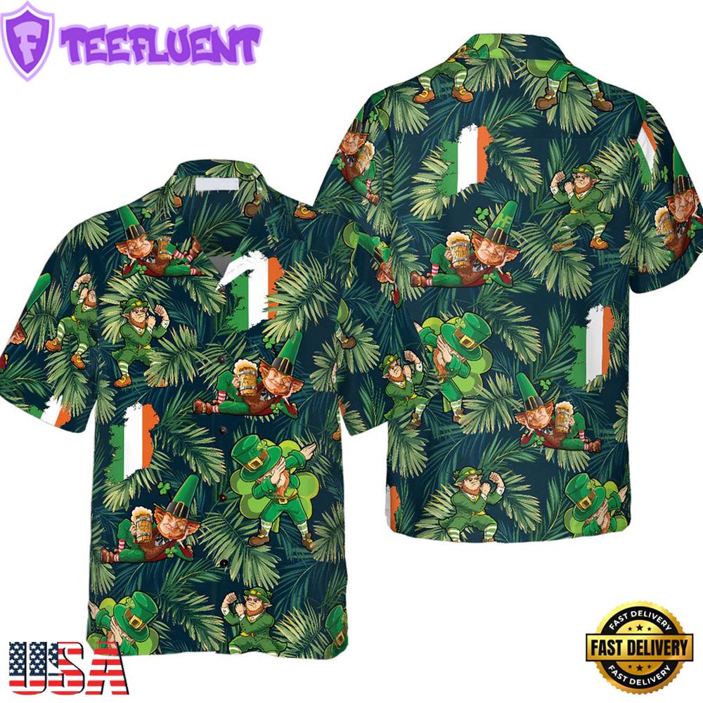 Happy Saint Patrick'S Day Irish Leprechaun Hawaiian Shirt