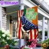 Happy Saint Patrick's Day Shamrock Irish American House And Garden Flag Decor