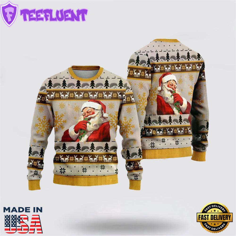 Happy Santas Ugly Christmas Sweater For Men And Women