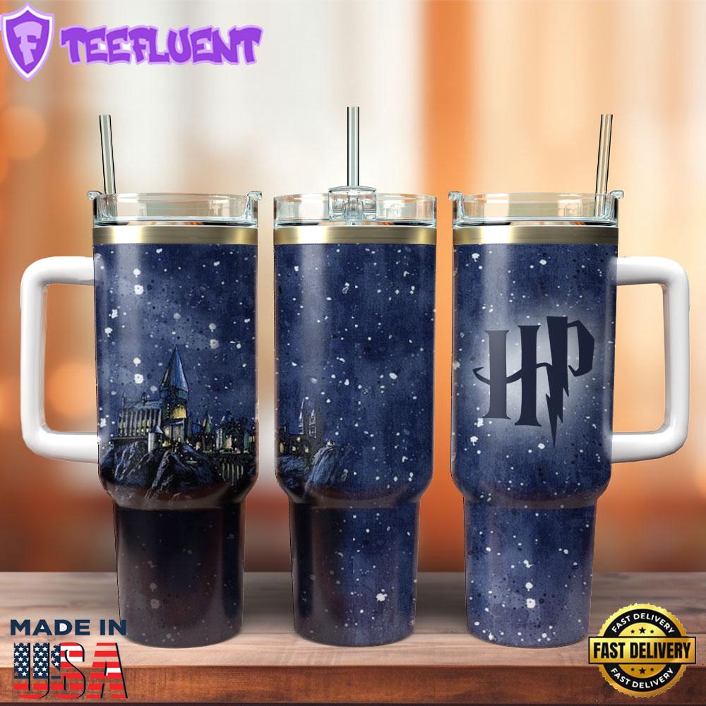 Harry Potter Movie Custom Stanley Quencher 40oz Stainless Steel Tumbler With Handle