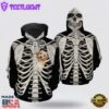 Havanese Skeleton All Over Print 3D Hoodie