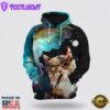 High Cat All Over Print 3D Hoodie For Men And Women