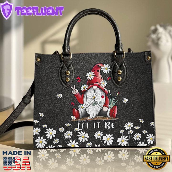 Hippie Gnome Let It Be Gb Leather Bag Christ Gifts Leather Bags