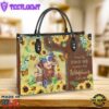 Hippie Where The Wildflowers Grow 1 Leather Bag Christ Gifts Leather Bags
