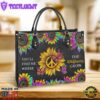 Hippie Where The Wildflowers Grow Leather Bag Christ Gifts Leather Bags