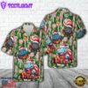 Hippo Wearing Santa Hat Christmas Hawaiian Shirt