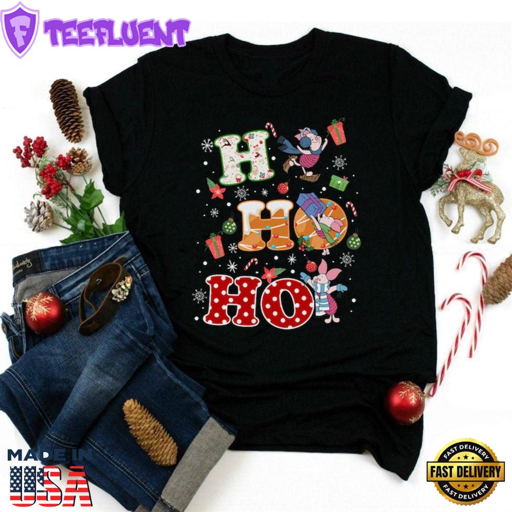 Ho Ho Ho Piglet Christmas Disney Tee Shirt, Christmas Gifts, Christmas Disney Sweatshirt
