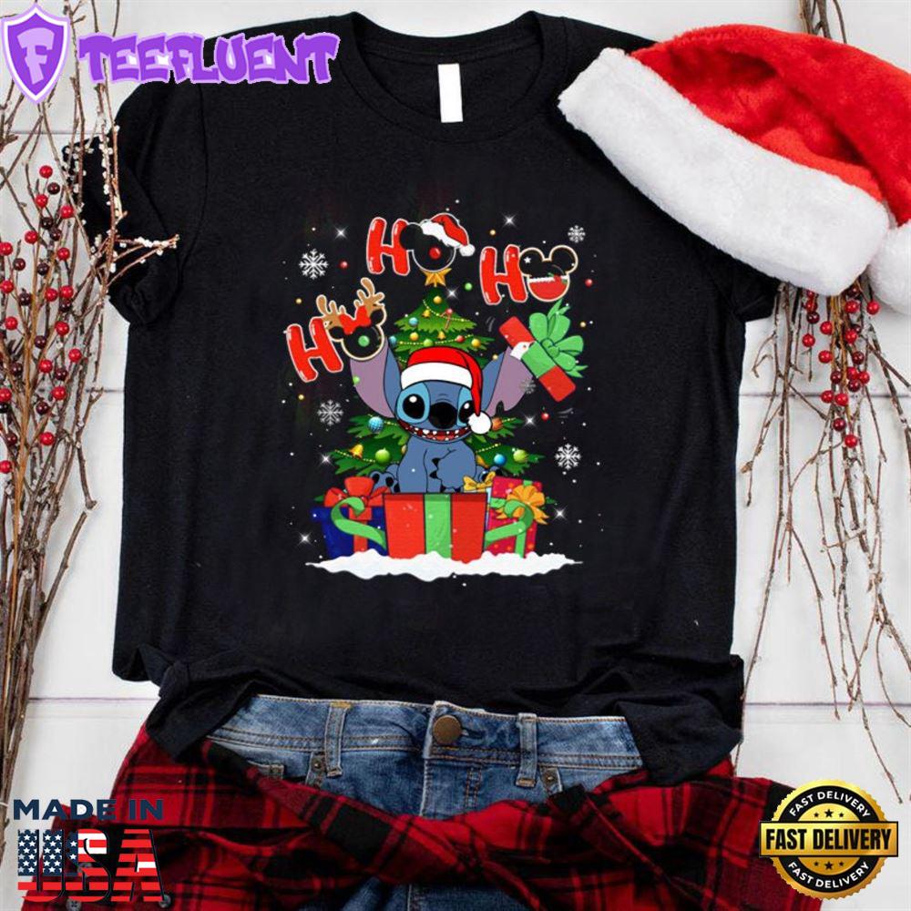 Ho Ho Ho Stitch Christmas Shirt, Stitch Christmas Disney Vacation Shirt