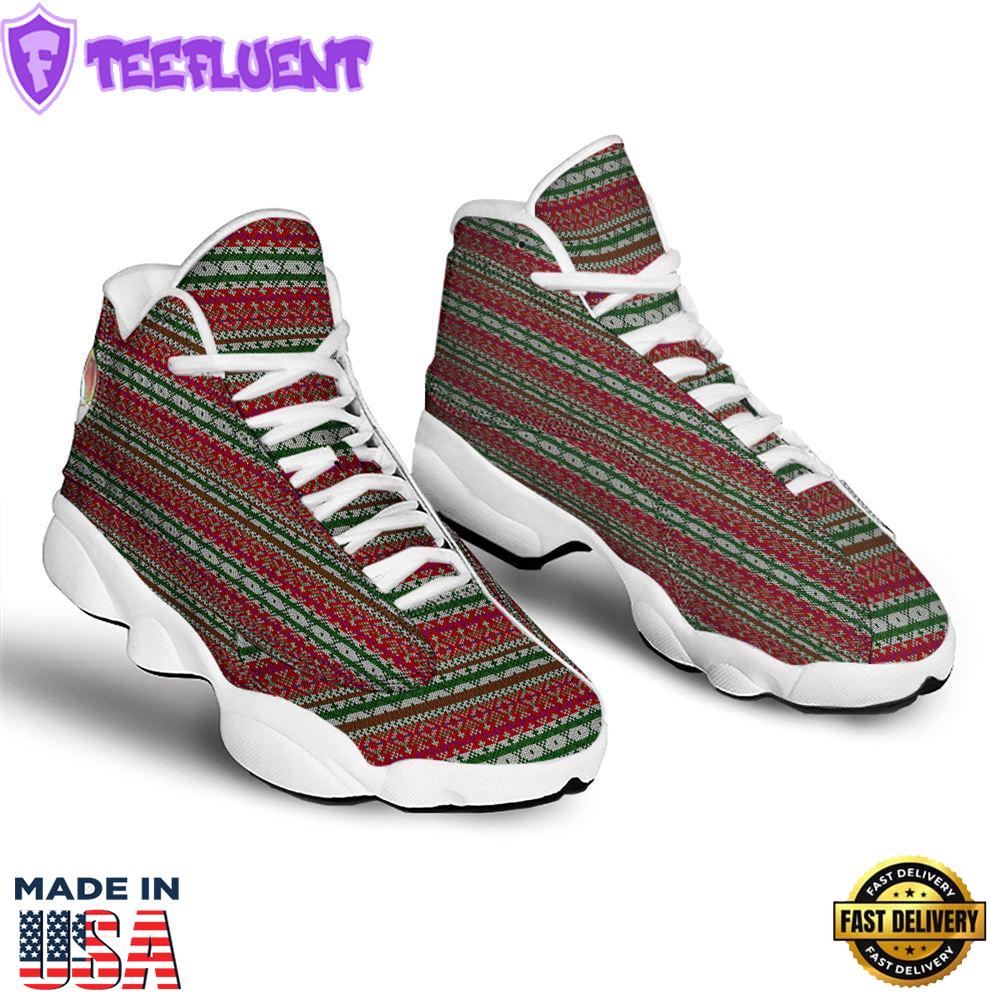 Holiday Knitted Christmas Print Pattern Jd13 Shoes For Men Women
