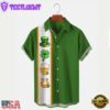 Holiday St. Patrick'S Mens Bowling Shirts Shamrock Art Hawaiian Shirts