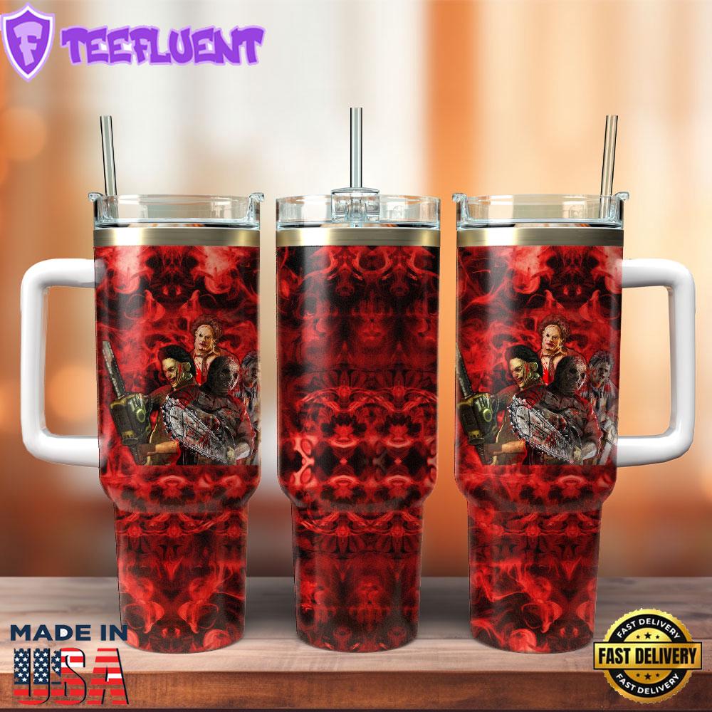 Horror Movie Characters Movie Custom Stanley Quencher 40oz Stainless Steel Tumbler With Handle