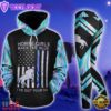 Horse Girls Back The Blue All Over Print Leggings Hoodie Set Outfit For Women Gift Xmas