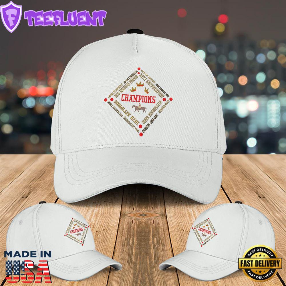 Horse Racing Triple Crown Winners Baseball Cap