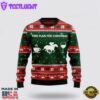 Horse Racing Wine Coffee Time Plan For Ugly Christmas Sweater