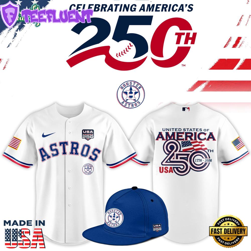Houston Astros USA 250th Anniversary Stars & Stripes Baseball Jersey