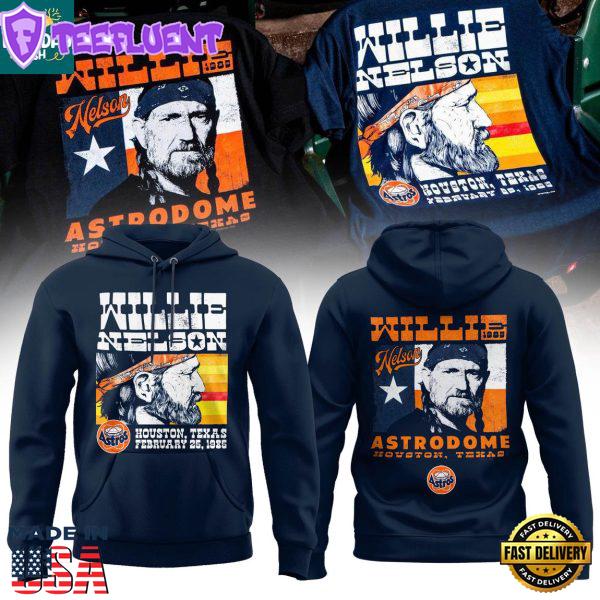 Houston Astros Willie Nelson Astrodome Concert Celebrating 2025 Hoodie