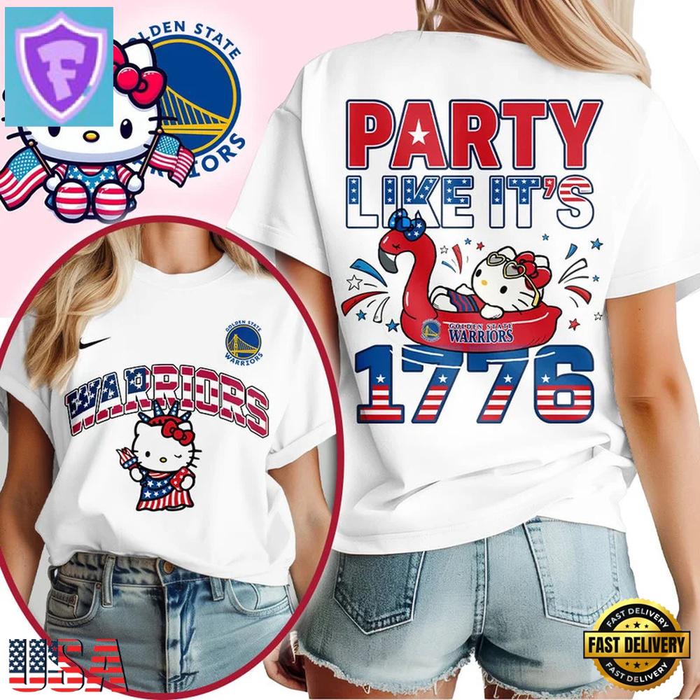 Houston Rockets 2026 NBA Hello Kitty Independence Day Unisex 3D Shirt