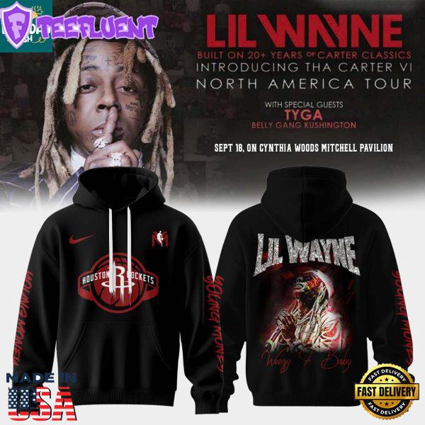 Houston Rockets Lil Wayne 2025 Tha Carter VI North America Tour Hoodie
