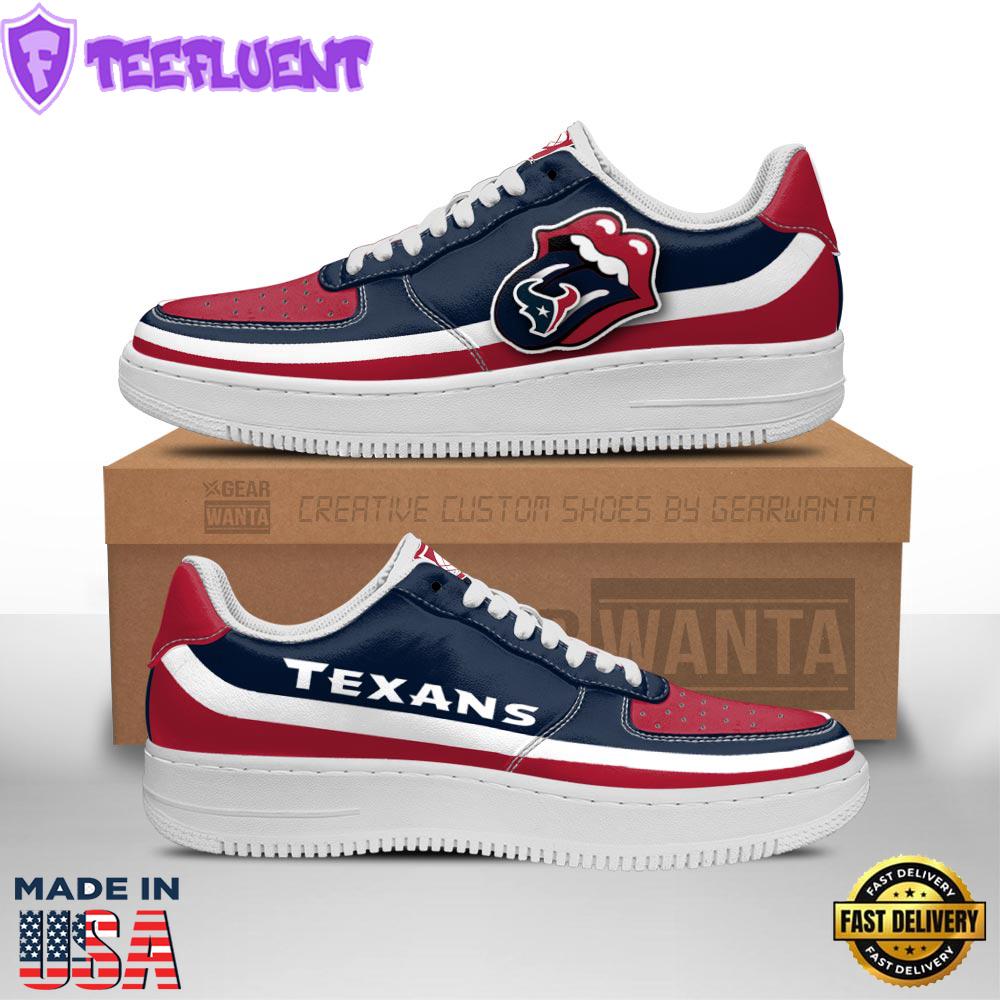 Houston Texans Air Sneakers Custom Force Shoes Sexy Lips For Fans