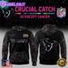 Houston Texans Crucial Catch Against Intercept Cancer 2025 Hoodie