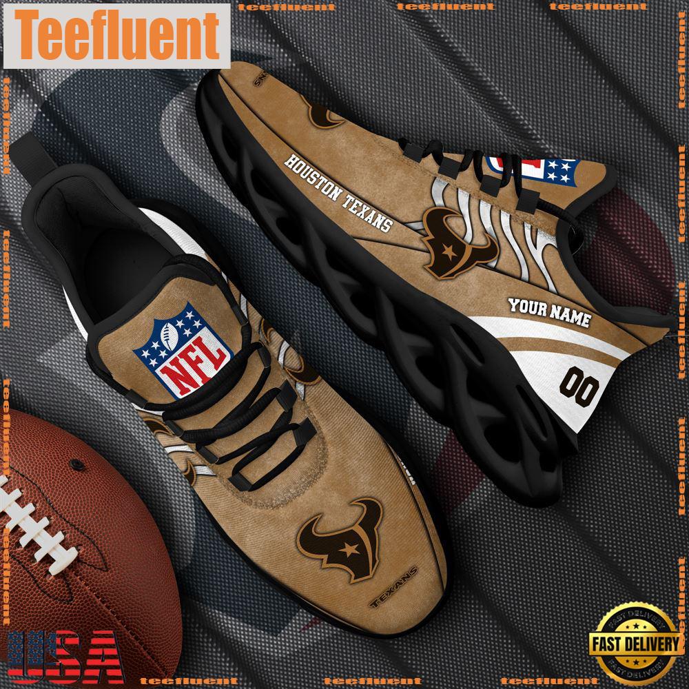 Houston Texans NFL Clunky Shoes For Fans Custom Name And Number
