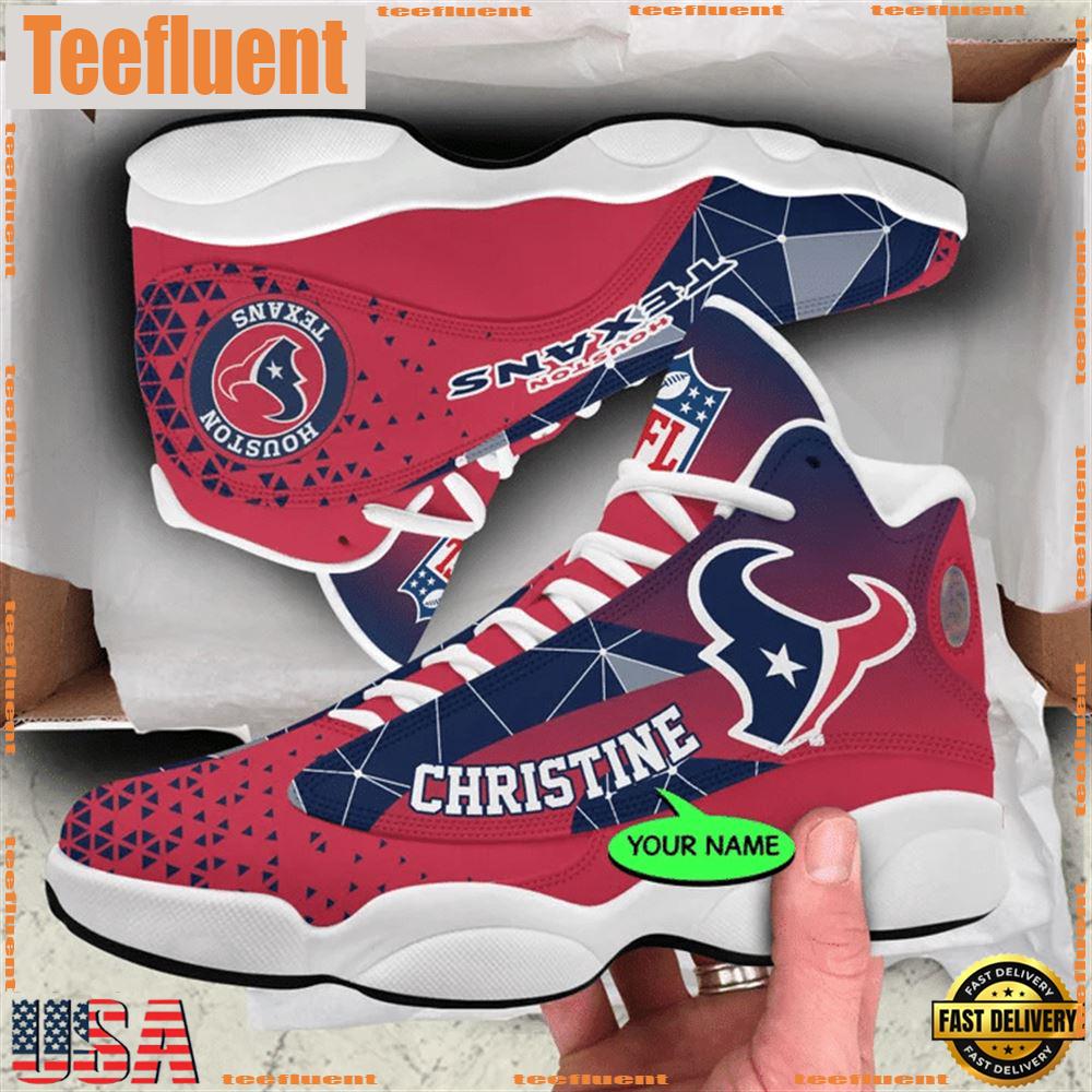 Houston Texans NFL Personalized Jordan 13 Shoes